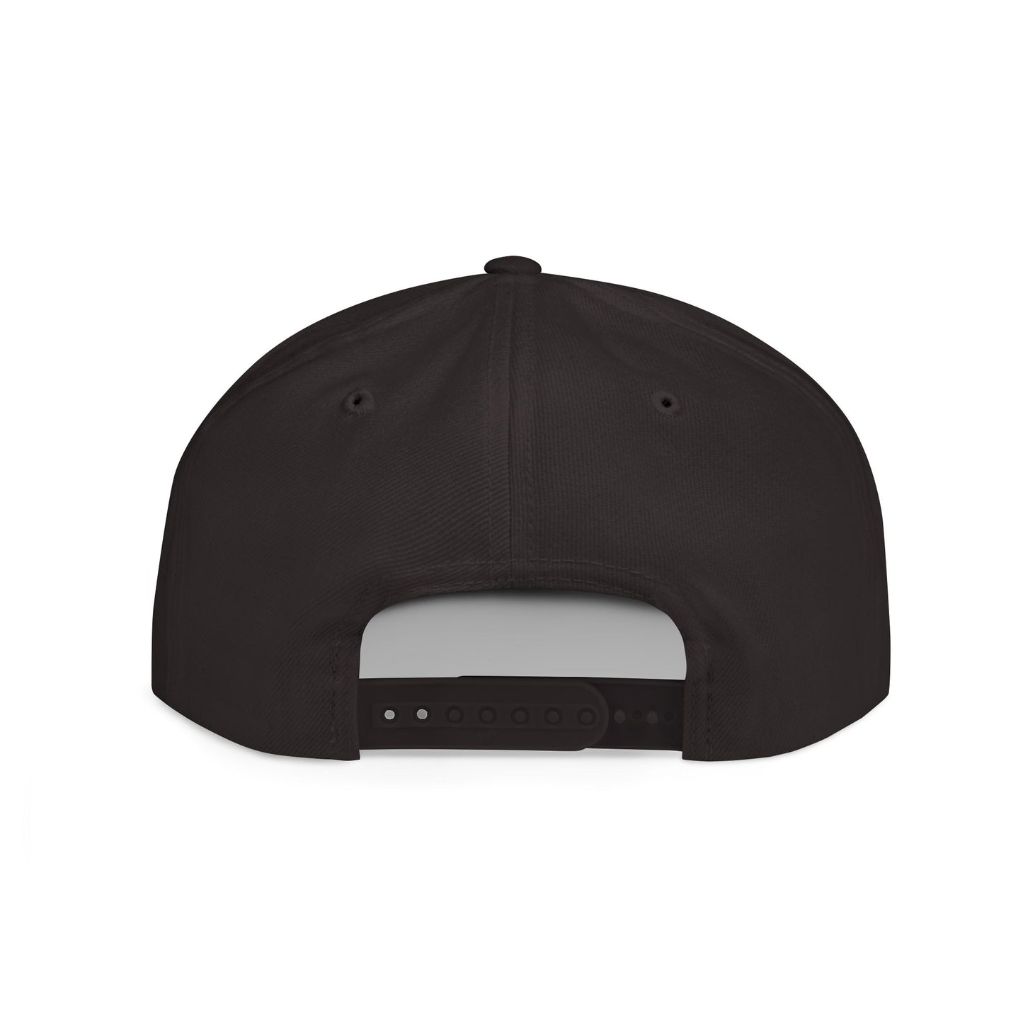 Custom Black Flat Bill Snapback Hat with Stylish Paw Design